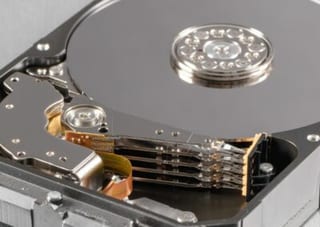 Disque dur ouvert pour récupération de données